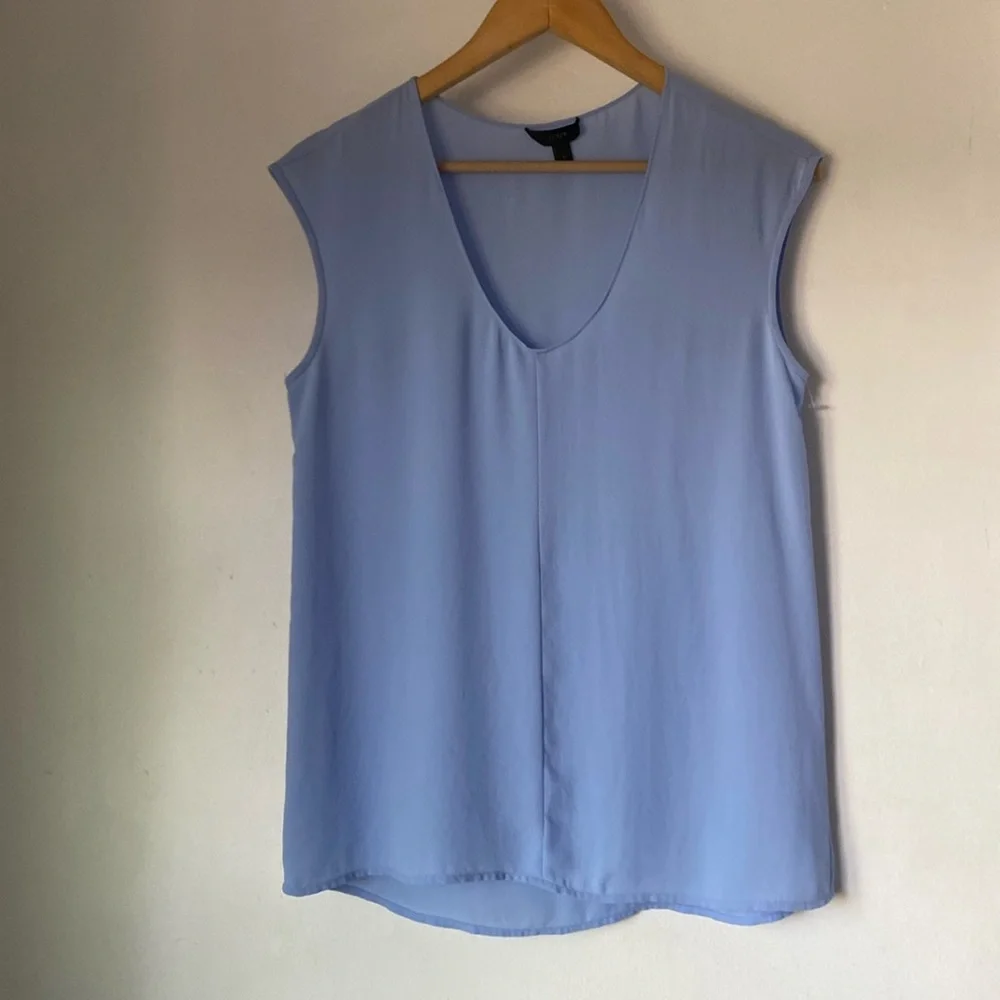 J.Crew 2 Cap Sleeve Shirttail Top